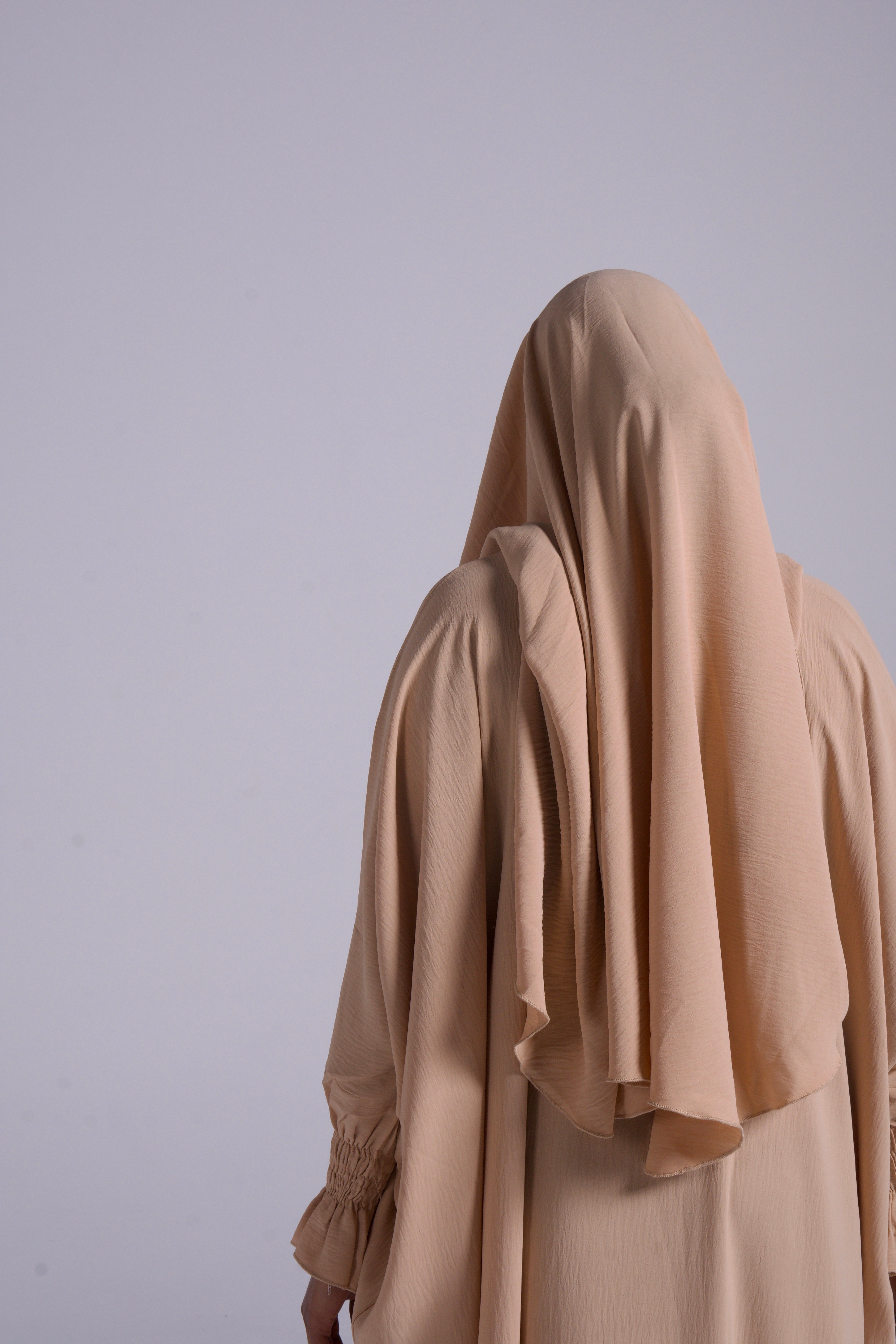 RUCHED SLEEVE KHIMAR