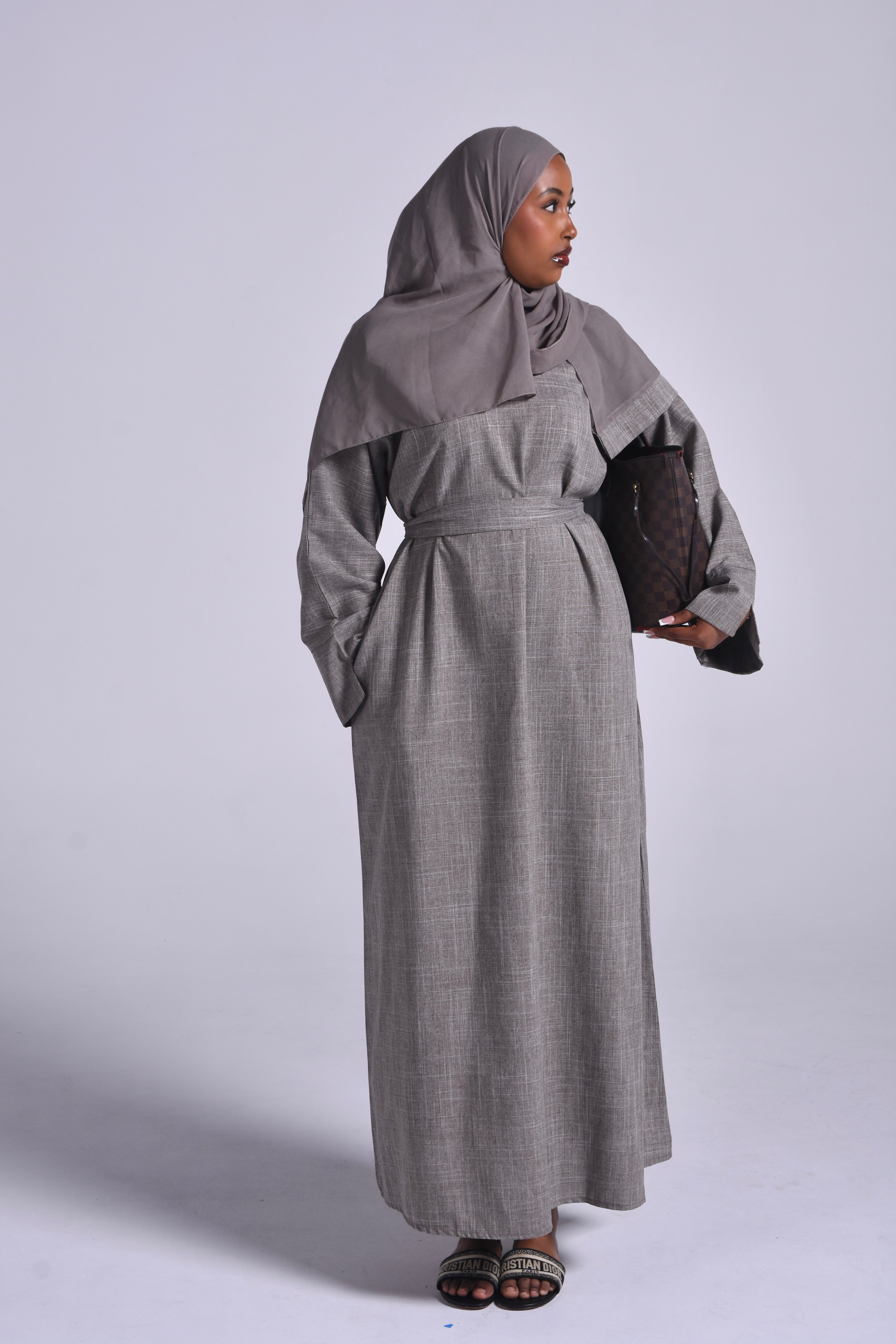 BASIC LINEN DRESS / POCKETS