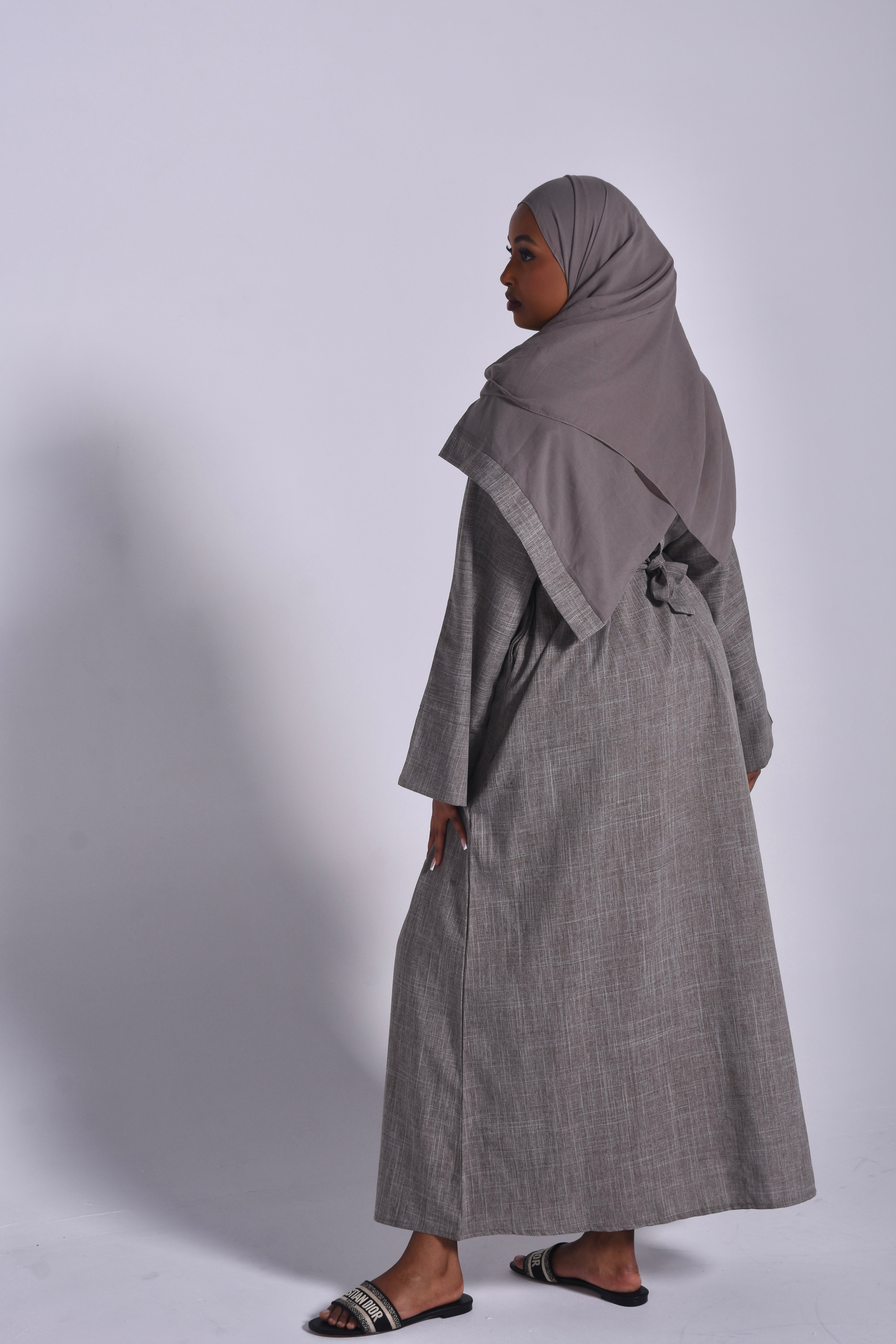 BASIC LINEN DRESS / POCKETS