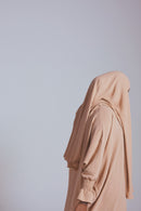 RUCHED SLEEVE KHIMAR