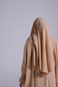 RUCHED SLEEVE KHIMAR